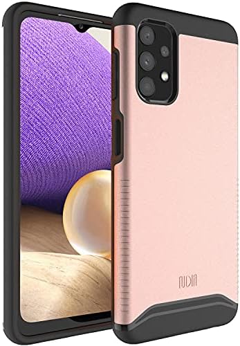 TUDIA DualShield Designed for Samsung Galaxy A32 5G Case, [Merge] Shockproof Military Grade Slim Dual Layer Hard PC Soft TPU Protective Case Cover - Rose Gold