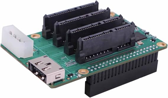 Penta SATA HAT Expansion Board for Rock PI 4 Development Board