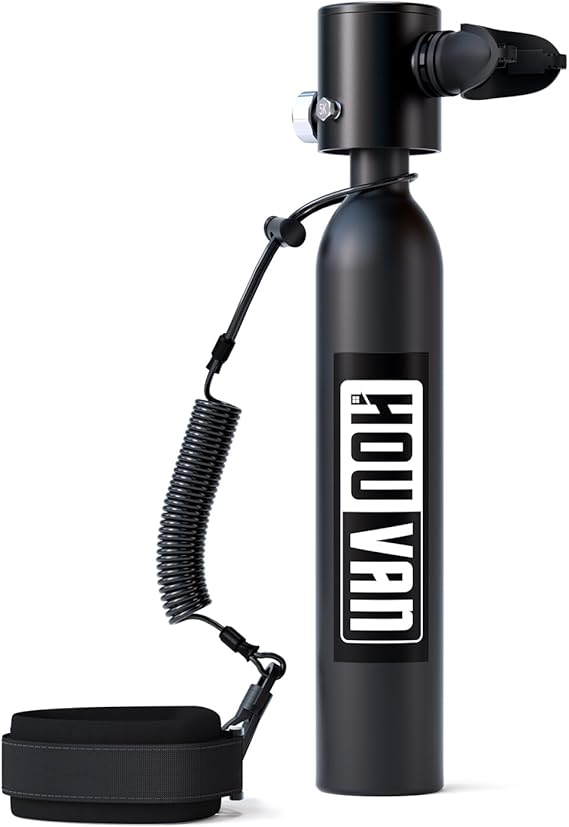 Mini Scuba Tank 0.5L Diving Tank with DOT Certification Reusable Lung Air Tank Backup Air Source Pony Bottle for Underwater Shooting and Emergency Rescue Operations