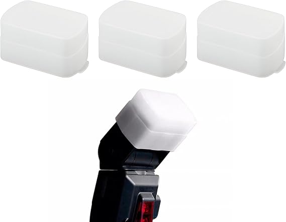 3-Pack Flash Diffuser for Speedlight Light Diffuser Softbox Compatible with Godox TT600 V850II V860II TT685 Yongnuo YN560III 568EX 565EX