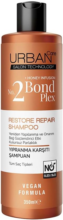 URBAN Care No.2 Bond Plex Yıpranma Karşıtı Saç Bakım Şampuanı Sülfatsız 350 ml- Vegan