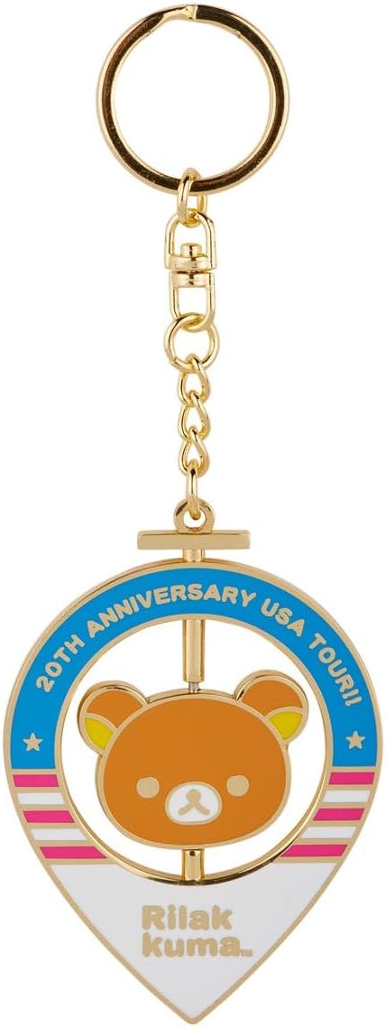 Rilakkuma San-X Original 20th Anniversary USA Tour Limited Enamel Keychain