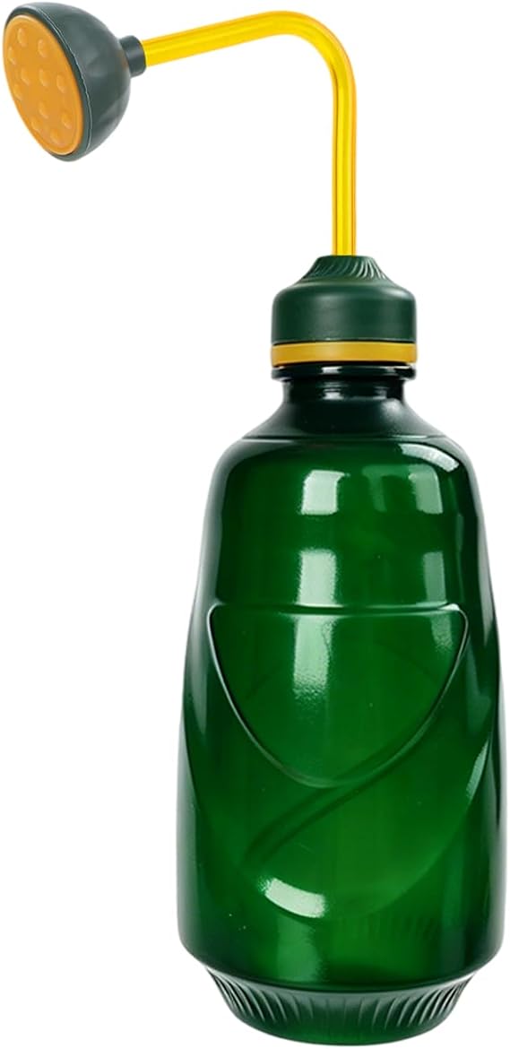 Small Watering Can, 2 in 1 Spray Head Functionality, 450ML Squeeze Garden Plant Watering Can for Seedlings Indoor/Outdoor Plants(Green)