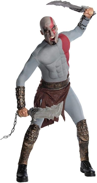 Rubie's Costume Co Men's God of War Adult Kratos Muscle Chest Costume with Gauntlets