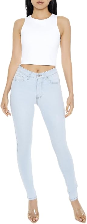 Forever 21 Women's Stretch-Denim Skinny Jeans