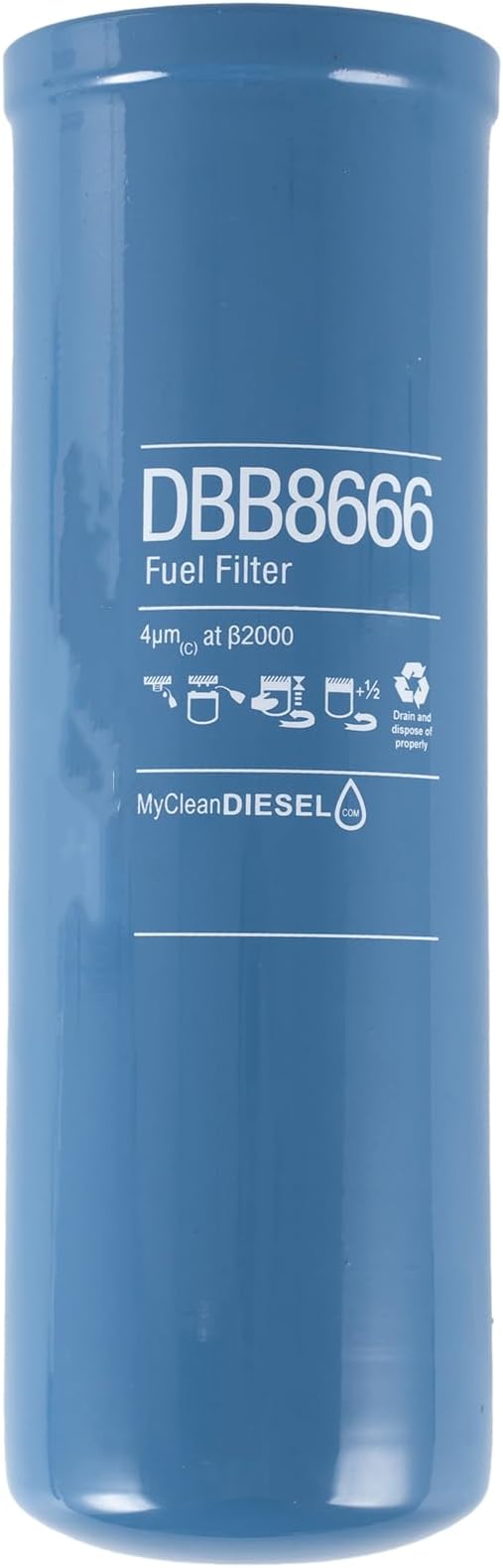 Fuel Filter Blue Replacement for D-BB8666 X52908300012 FF5897 BF46062 D-BB8664 D-BB8665 D-BB0248