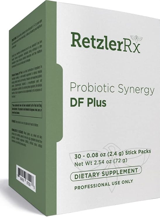 HormoneSynergy Probiotic Synergy DF Plus - 30 Billion CFU Plus Saccharomyces boulardii and Arabinogalactan - 30 Stick Packs - Comprehensive Support for Gut Ecology* - Professional Formula
