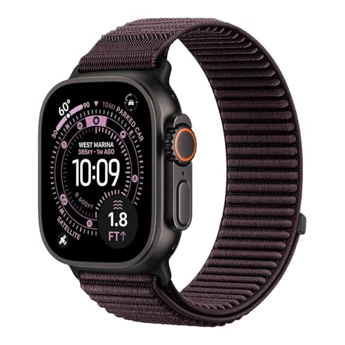 Nylon Loop Sport Band Compatible with Apple Watch Band 44mm 45mm 46mm 49mm 42mm 40mm 41mm 38mm Men Women,Stretchy Trail Strap Elastic Fabric Wristband for iWatch Series 11 10 9 8 7 6 5 4 SE Ultra3