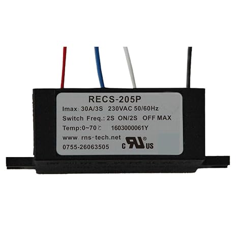Electronic Centrifugal Switch Intelligent Single-Phase Electric Motor Starter Motor Parts RECS-220P 30A 60A 120A 220V (RECS-205P (30A))