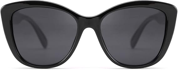 FEISEDY Polarized Vintage Sunglasses American Womens Square Jackie O Cat Eye Sunglasses B2451