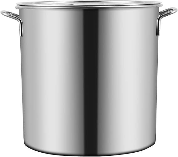 Cooking Pot, Stainless Steel Stockpot,Stockpot Large Stock Pot, Professional Induction-Safe Stainless Steel Stock Pot with Lid for Various Heat Sources