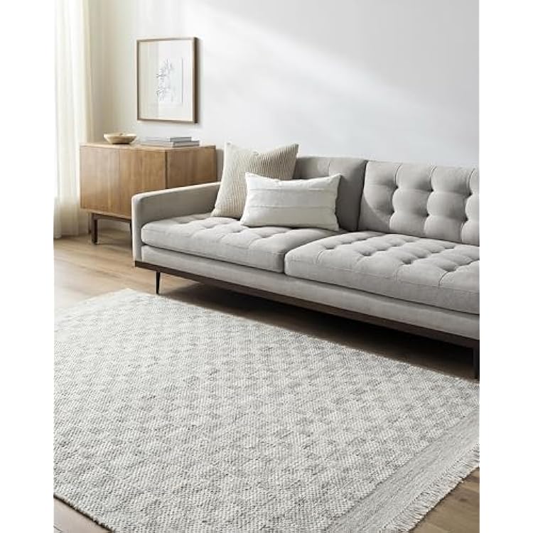 Surya Cottage Mardin Fringe Area Rug, 5 x 76 5 x 8, Light Gray