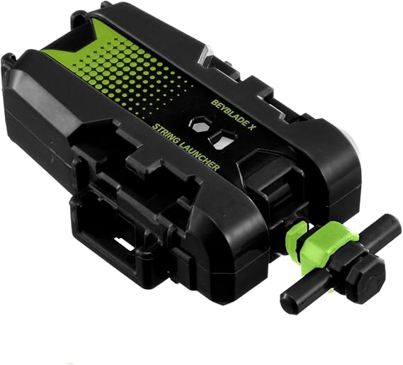 Takara Tomy BEYBLADE X Beyblade X BX-51 String Launcher, Black and Green