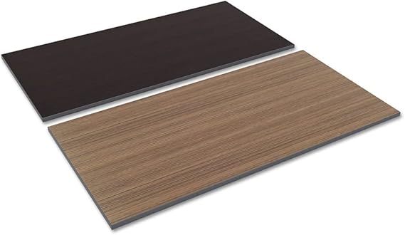 Alera Reversible Laminate Table Top, Rectangular, 59.38w X 29.5d, Espresso/Walnut
