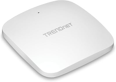 TRENDnet AX3000 Dual Band WiFi 6 PoE Access Point, TEW-923DAP, 1 x 2.5GBASE-T PoE LAN Port, OFDMA and MU-MIMO Technology, 2402Mbps 5Ghz, 573Mbps 2.4Ghz, WPA3 Ecryption, White