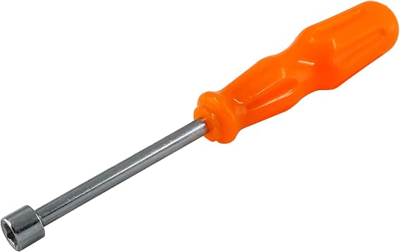 Biaungdo 7mm Socket Wrench Screwdriver, High-Carbon Steel Hexagon Nut Driver Non-Magnetic Tip Hex Nut Screwdriver Hand Tool