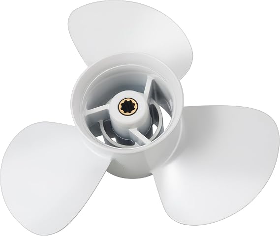 11 3/4 x 7 Aluminum Propeller for Yamaha 9.9-20 HP, 8-Spline | 11.75 x 7 aluminum propeller for select Yamaha 9.9-20 HP outboards; compatible with OEM No. 69G-45943-00-00.