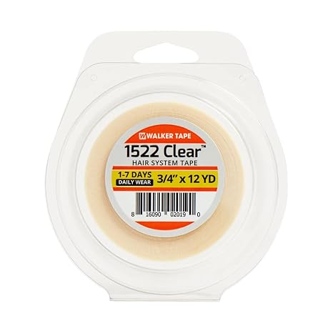 Walker Tape 1522 Clear 3/4" X 12 Yard Roll Daily Wear Tape