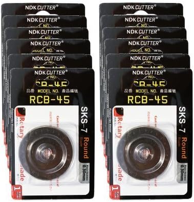 12 X Rotary Cutter Blades 45mm (Fits All Including OLFA, FISKARS & DAFA)