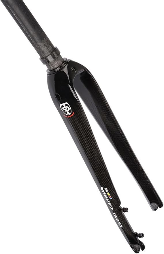 Gravel Bike Front Forks 700C Road Bikes Rigid Fork 1-1/8" Straight Tube Full Carbon Fiber Hard Fork City Bikes Fork 9 * 100mm Quick Release C/Disc Brake