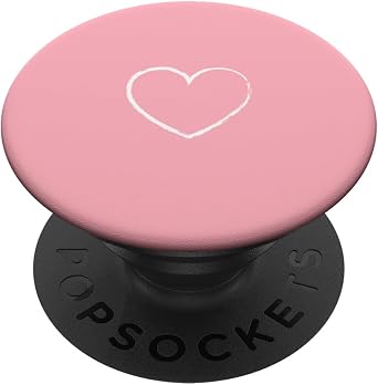 Heart Light Pink PopSockets Adhesive PopGrip