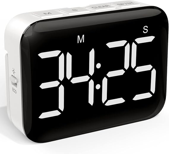 Digital Kitchen Timer, Magnetic Large Display for Cooking & Classroom