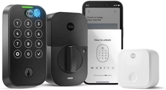 Yale Assure Lock 2 Touch Fingerprint Deadbolt with Wi-Fi, Black Suede