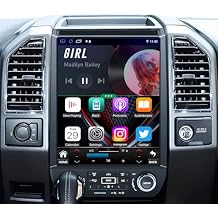 [8Core 4GB+64GB] Car Radio Stereo for Ford F150 2015-2020: 12.1'' Replacement Tesla Style Head Unit with Wireless CarPlay Android Auto BT5.0 5G WiFi GPS Navigation DSP RDS FM AM Backup Camera