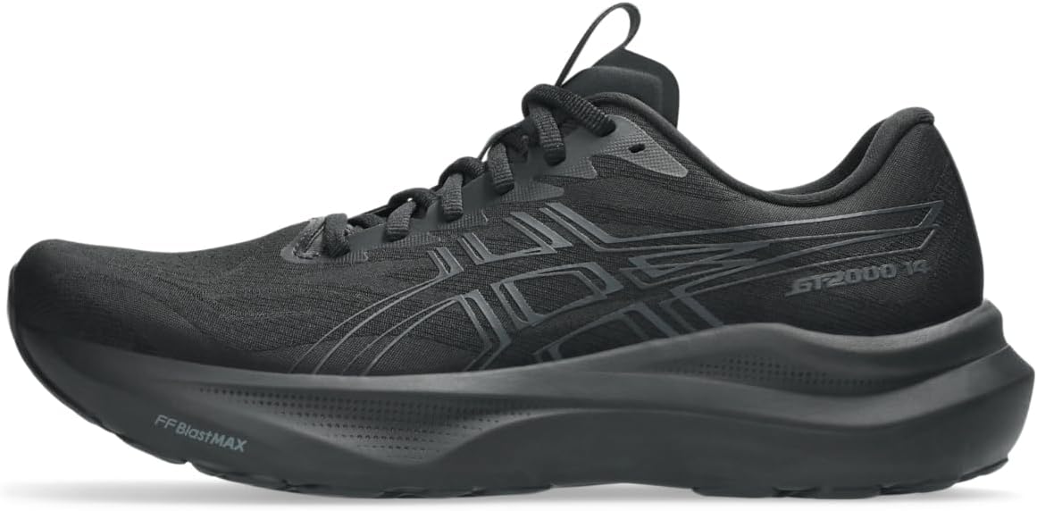 ASICS Men's GT-2000 14 Running Shoe, Black/Graphite Grey, 10 W