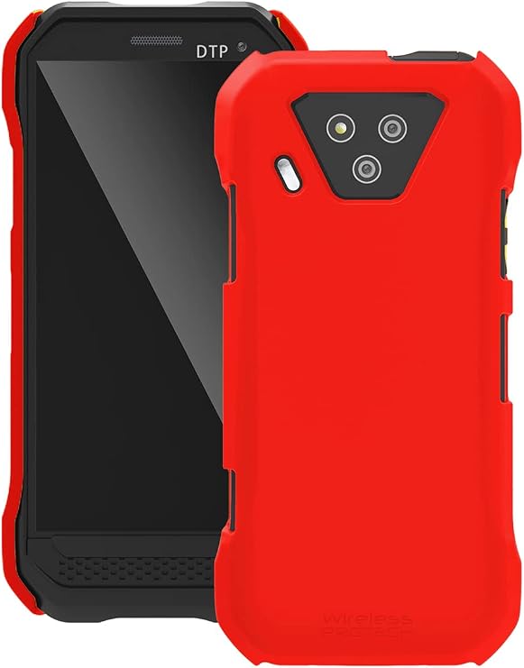 Case Compatible with Kyocera DuraForce Ultra 5G Phone Model E7110 (Verizon), Durable Slim Soft Touch Smooth Hard Cover Case (Red)