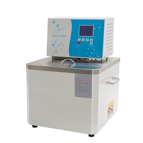 Laboratory High-Temperature Circulating Oil Bath-10L,0.1C High Precision Thermostat,RT-300C,for Glass Reactor 110V (10L Water & Oil Bath)