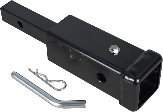 1-1/4 to 2" Hitch Adapter Solid Shank 1.25 to 2Hitch Adapter Include 1/2" Hitch Pin&Clip Set