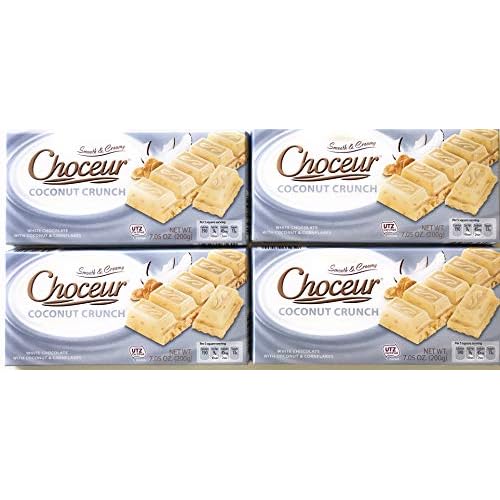 Choceur White Chocolate - Coconut Crunch Pack of 4
