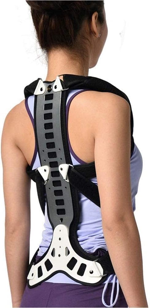 Smart Posture Corrector Electronic Back Relief Correction with Sensor Vibration Reminder Adjustable Back Brace for Adults Kids (Color : Black, Size : Small)