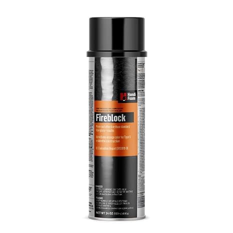 HANDI-FOAM FIREBLOCK Low-Pressure ONE-Component Polyurethane Foam SEALANT (OCF), P30181