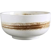 VoOqo Soup Bowls,Ramen Bowls, 1500Ml Ramen Bowl Set Soups Noodle Bowl with Covered Spoon and Chopsticks Creativity Ceramic Tableware Rice Bowl,D (Color : A)