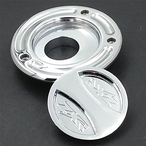 SMT-Chrome Keyless Gas Cap Twist Off Fuel Tank Cap Compatible With Kawasaki ZX 14R ZZR1200 ZRX1200R Z1000 ZX 10R ZX 9R ZX 6RR ZX 6R [B01G80NTEY]