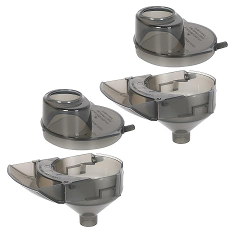2 Pieces Replacement Parts Compatible with Baby Brezza Formula Pro Advanced FRP0046 Replacement Funnel and Cover. Grey, Gray, Funnel01, Pack of 2