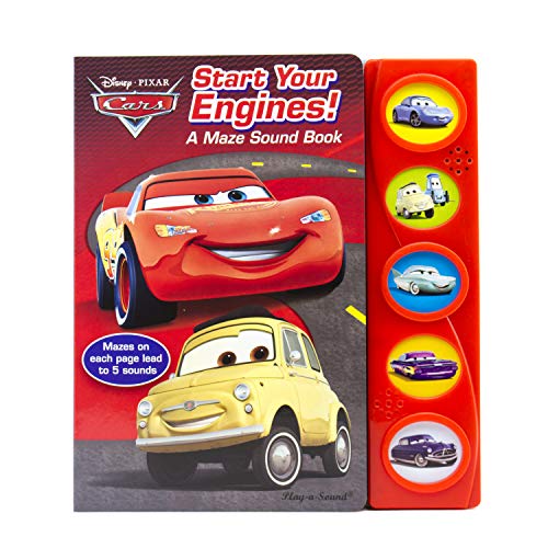 Disney Pixar Cars - Start Your Engine! Maze Sound Book - PI Kids Board book Sound Book, February 1, 2017