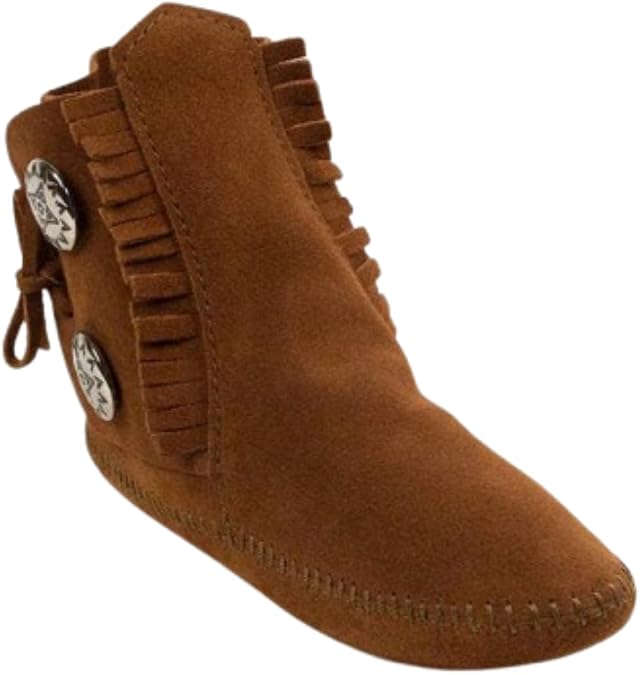 Minnetonka Women's Two Button Softsole Leather Ankle Boot