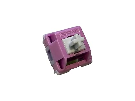 Hand Lubed/Filmed HMX Hibiscus 5-Pin MX Linear Switches for Custom Mechanical Keyboards (Hand Lubed and Filmed, 90 Switches)