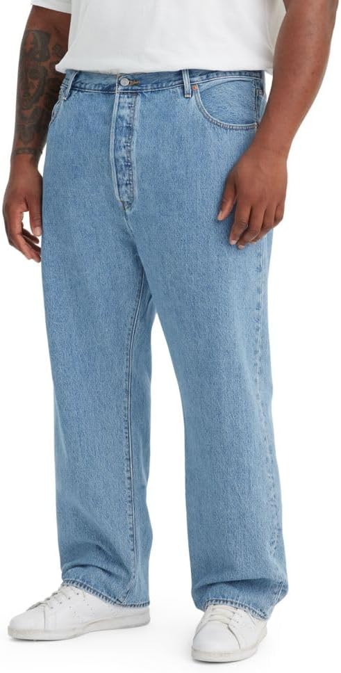 Levi's Men's 501 Original Fit Jeans Also Available in Big & Tall, New Light Sw, Clothing-Posinu-000035715