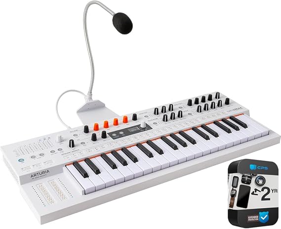 Arturia 571004 MiniFreak Vocoder 37 Key Polyphonic 6-Voice Hybrid Synthesizer Keyboard Bundle with CPS Exclusive 26 Month Protection Pack (BEACH-CPS-26M1000ATV)