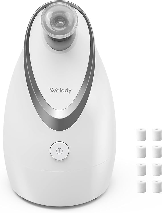 Facial Steamer, Nano Ionic Face Steamer for Pores with Adjustable Steam Nozzle and 98ml Large Water Tank, for Home Sauna SPA Aromatherapy Mist Spray,Compact and Portable Perfect for Travel