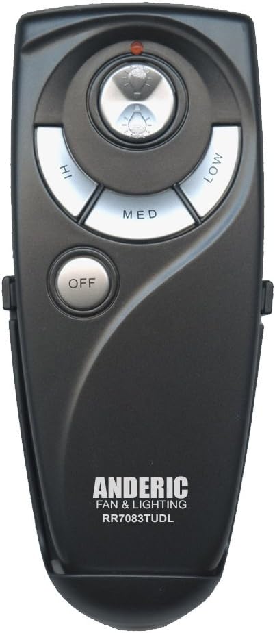Anderic UC7083TUDL Ceiling Fan Remote Control Replacement for Hampton Bay | Up & Down Light Dimmer, 3-Speed Fan - 304 MHz - Replaces CHQ7083T UC7083T