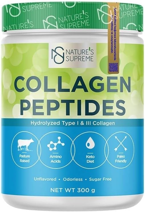 Nature's Supreme Collagen Collagen Peptides Powder 300 Gr Unflavored