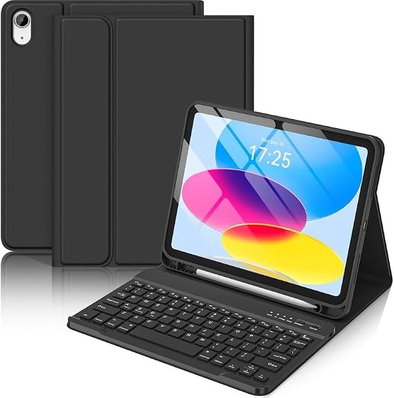 Samsung Galaxy Tab S11 11 Inç 2025 Uyumlu Kablosuz Bluetooth Bağlantılı Kalem Bölmeli Klavyeli Kılıf