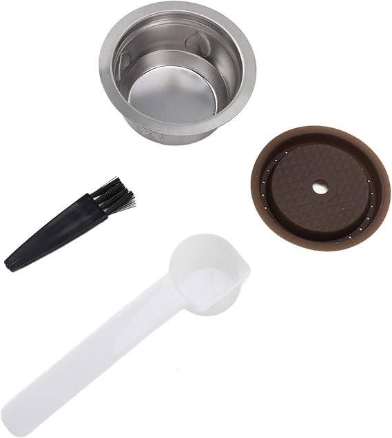 Refillable Coffee Capsule, Reusable Pods, Stainless Steel 230ml Reusable Coffee Pods for Home, Stainless Steel 230ml Refillable Coffee Capsule Set for VertuMachine