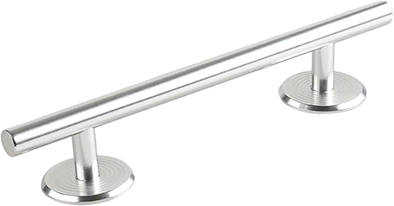 Colcolo Fingerboard Rails Obstacles, Mini Skateboard Rail, Fingertips Round Rail Obstacle Rod Fingerboard Deck Toy, Stainless Steel Gift Games Educational Toy Party Favor Training Aid, Round Silver