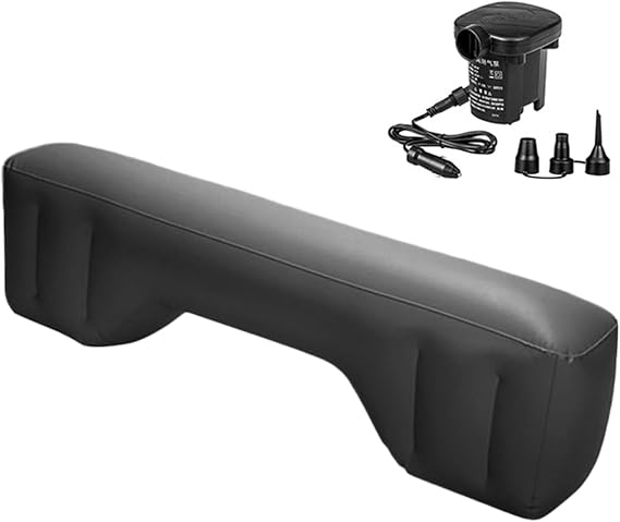 Back Seat Gap Filler, Inflatable Car Air Mattress, 51.2x13.9x7.9 Car Vent Extender for Back Seat, Portable Car Bed Backseat with Air Pump for Travel, Camping, Sleeping, Back Seat Gap Filler